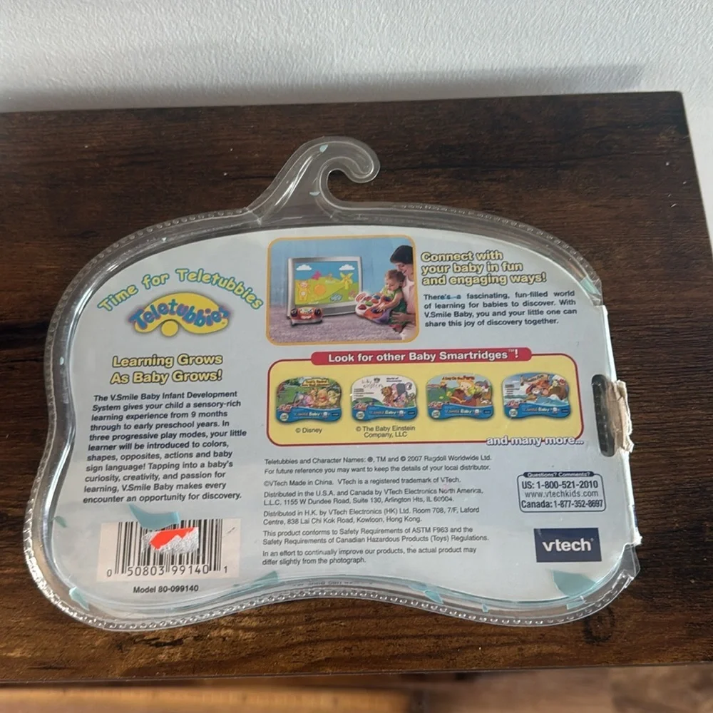 Teletubbies Time for Teletubbies Vtech V.Smile Baby Game Cartridge Learning New